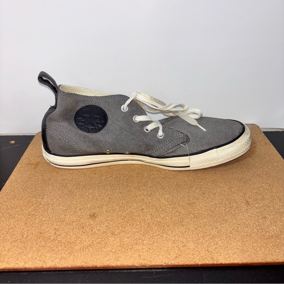 Converse Suede Gray High-Top Men's Sneakers Unisex Men's 10.5 Women's 12.5 High - Picture 10 of 16